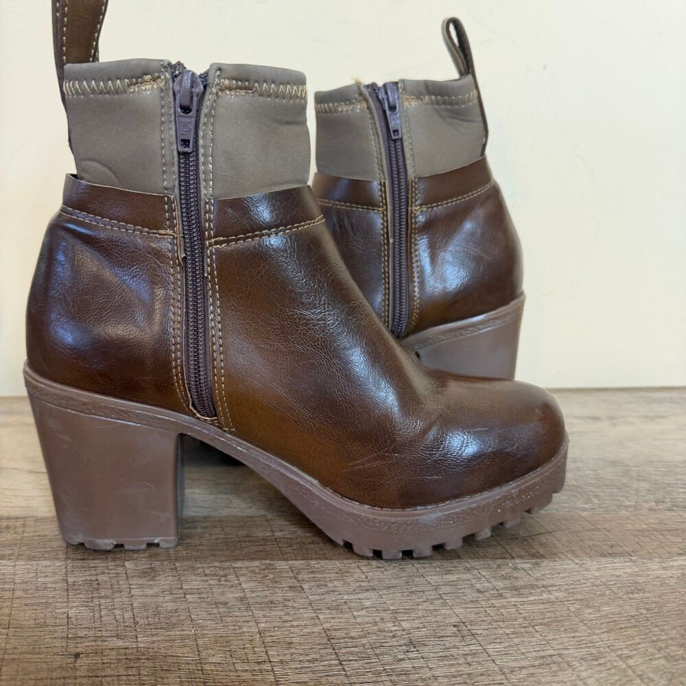 Claudio Rocco ankle botas boots 24 mex 7 US brown - Picture 6 of 9